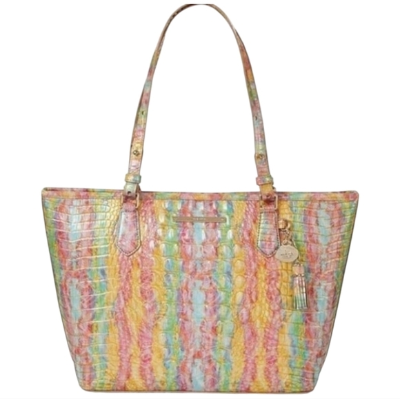 🔹️BRAHMIN🔹️ Retired  Medium Asher Tote Bag  Saltwater Taffy Melbourne NWOT - Picture 1 of 8